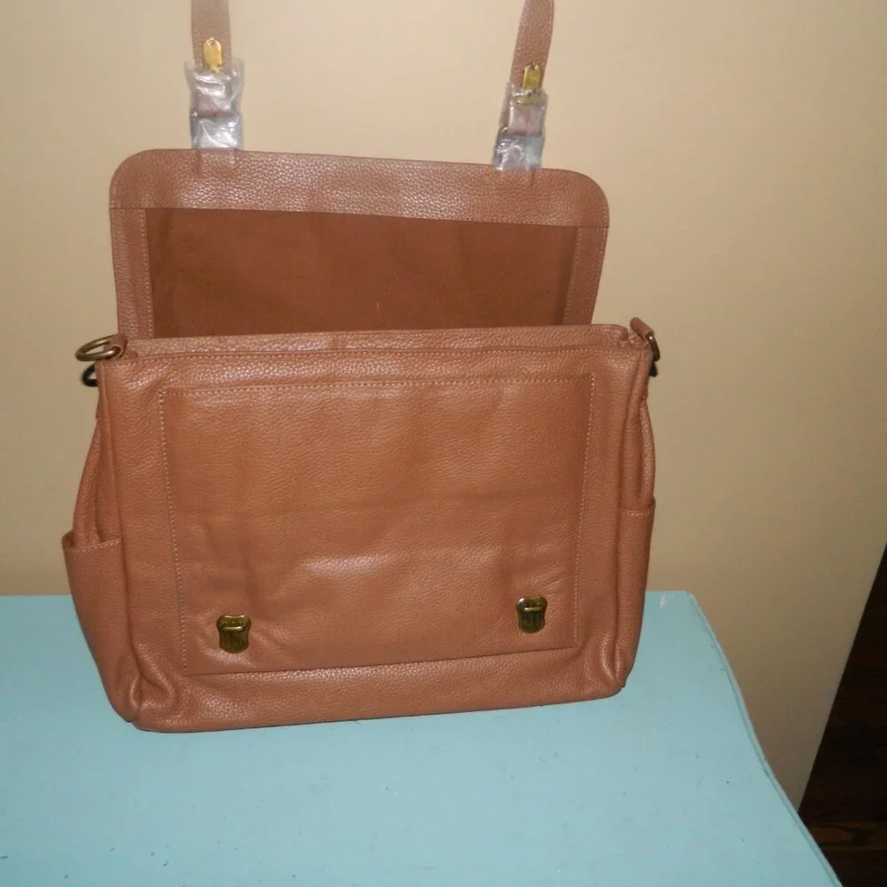 Mark & Graham Harvey Leather Messenger Bag